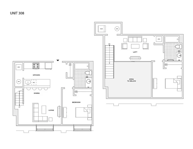 Floor plan 2 Bedroom plus Loft