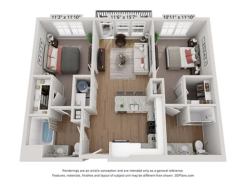 Floor plan B1 - Lagoon