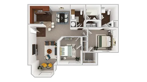 Floor plan 2 Bedrooms