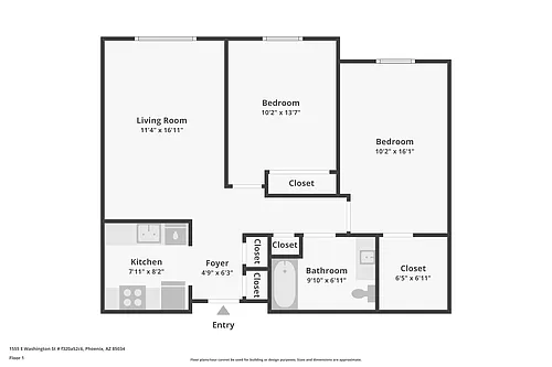 Floor plan 2 bedroom