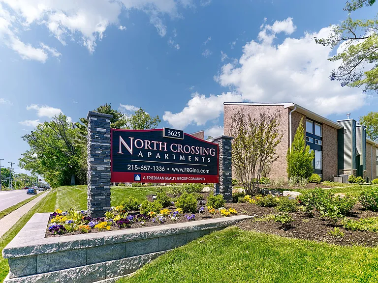 Exterior View of Newly Renovated North Crossing Apartments