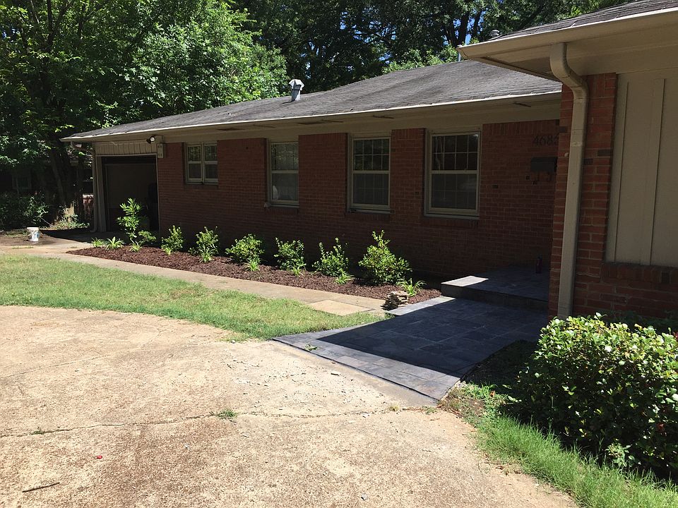 New landscaping, slate porch