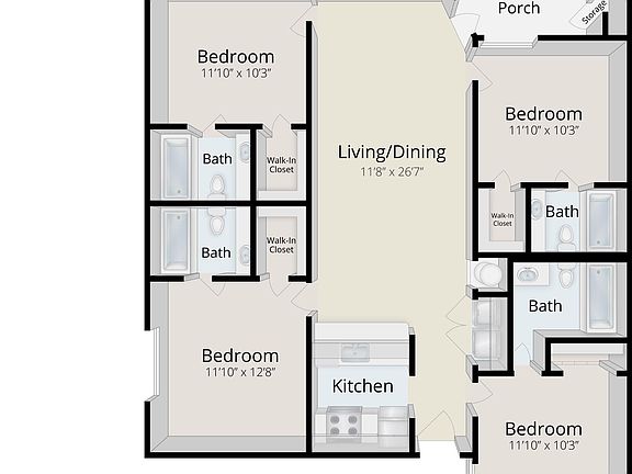 3rd image of 1431 Collegiate Cir APT 101