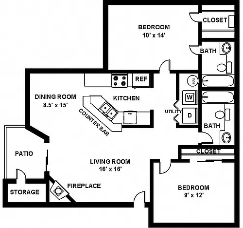 Floor plan The Danbury