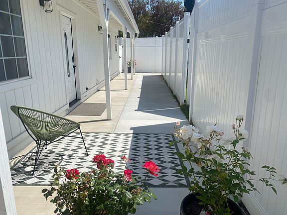Your private patio. Room for bikes, surfboards, and laying out in the sun. 60ft x 8ft area