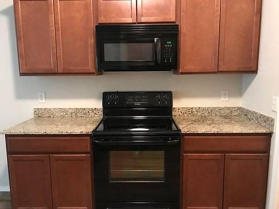 Beautiful granite counter tops. Kitchen appliances- even microwave included!