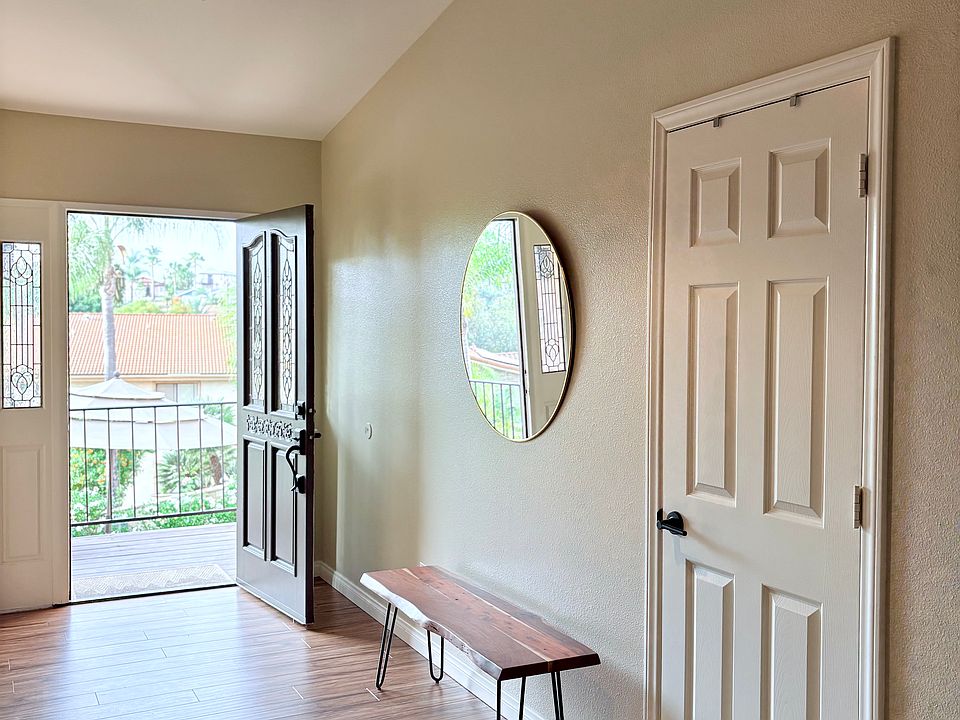 Entry way with hall closet