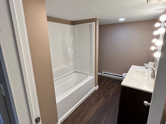 Renovated bathrooms.