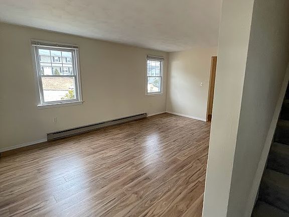 Newly installed luxury vinyl flooring