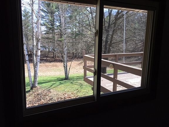 Dining room window view