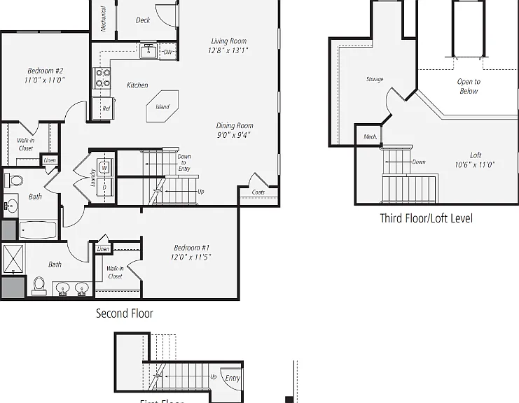 B6 - Loft Floorplan Diagram