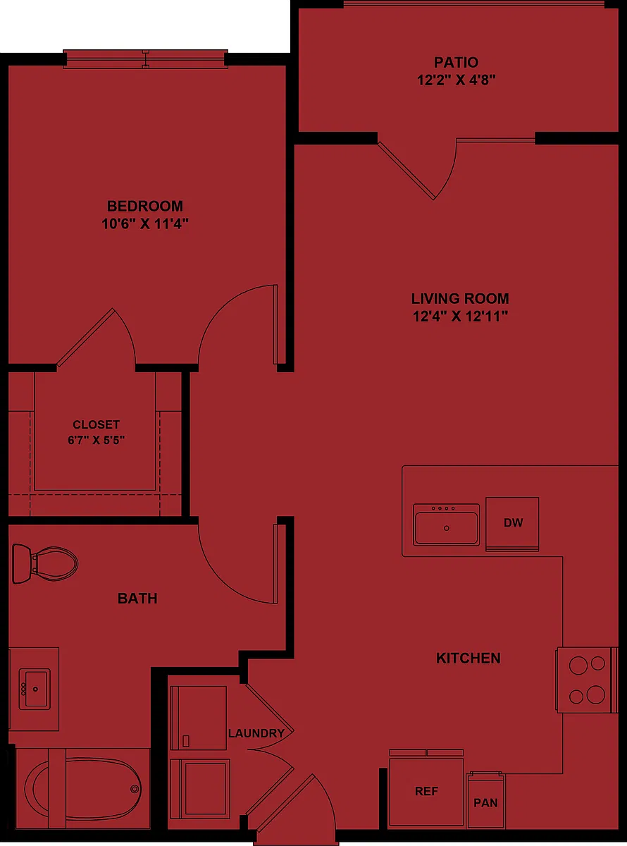 Floor plan A1-Orchid Accessible 60%
