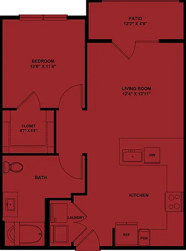 Floor plan A1-Orchid Accessible