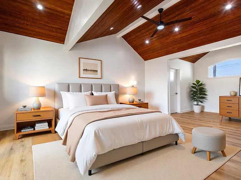 bedroom - digitally staged
