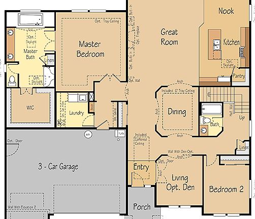 Example of Aspen B Floor Plan
