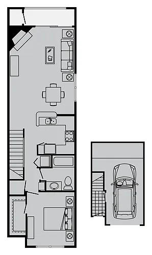 Floor plan B (TwnHm)