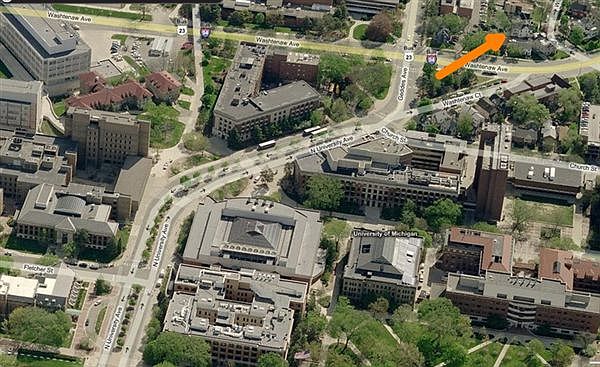 1309 Wilmot Street on map. Note close proximity to central