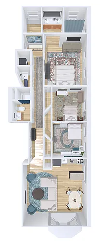 Floor plan 3bd/2b GDN