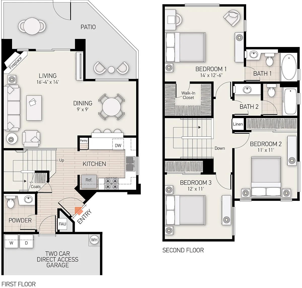 Floor plan Plan J