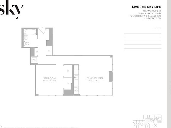 2nd image of 605 W 42nd St APT 17H