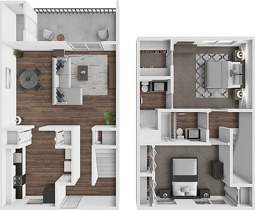 Floor plan The Kestrel 2 Bedroom