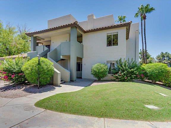 Building view; unit is on ground floor