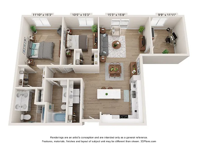 Floor plan Summit + Den