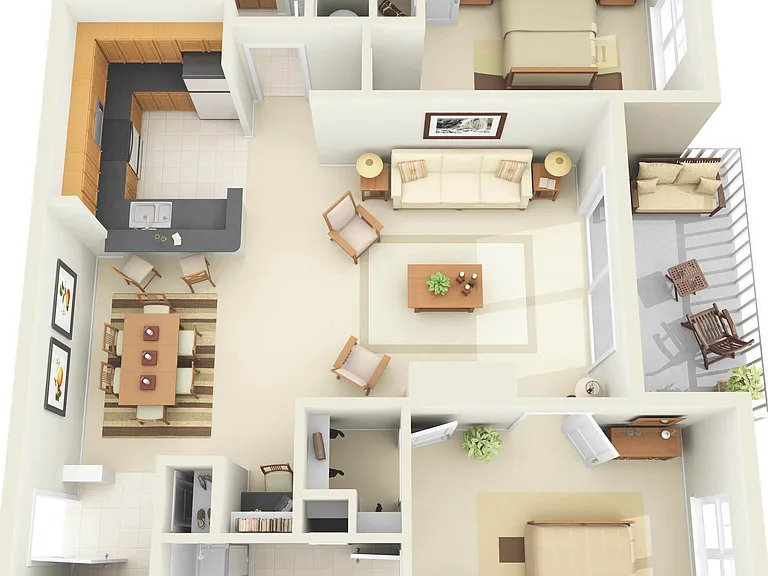 B1 floor plan Windsor At Tryon Village