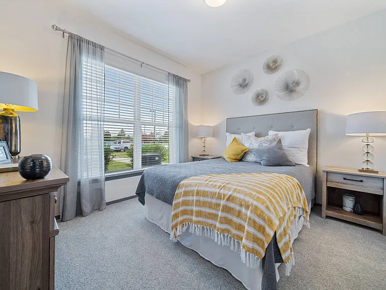 Open Bedroom with Oversized Window