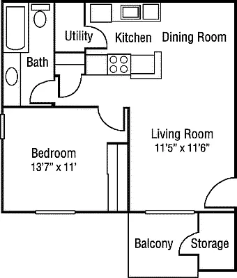 Floor plan The Redwood