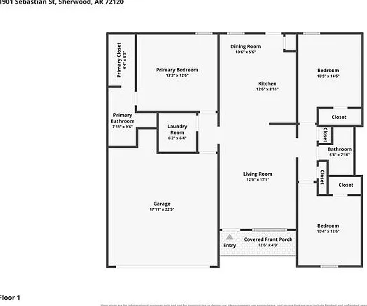3 bed, 2.0 bath, 1303 sqft, $1,675 — Photo 2