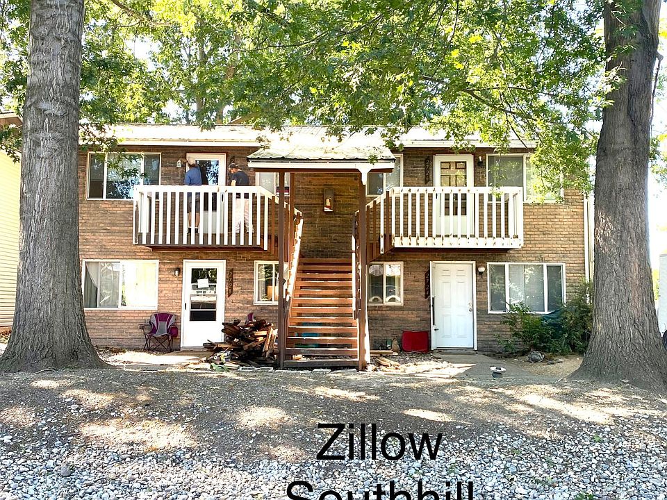 Four Plex. Two bedroom apartment is on second floor on left side of building. Tons of safe paved parking and laundry at back of building