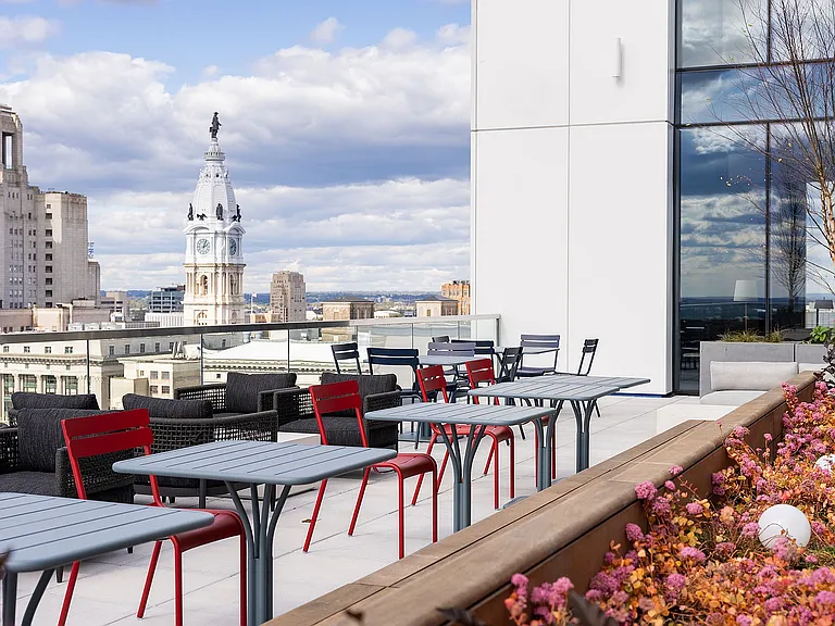Roof Top with Grilling Stations and Dining Area