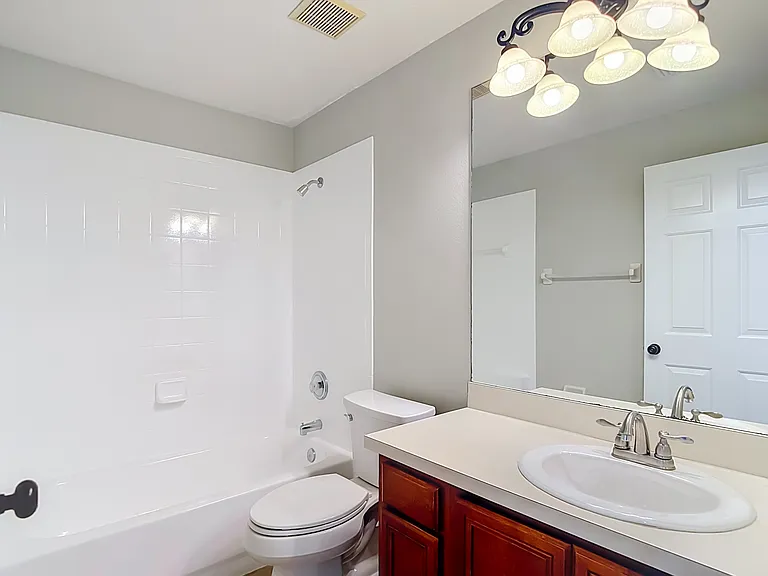 Hallway bathroom