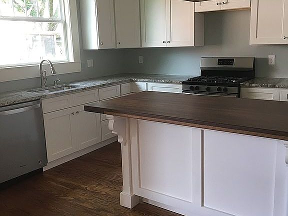 Kitchen with custom island