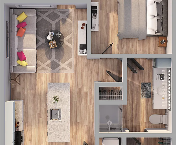Emerson at Montford Park - A1 Floor Plan Emerson at Montford Park - A1 Floor Plan