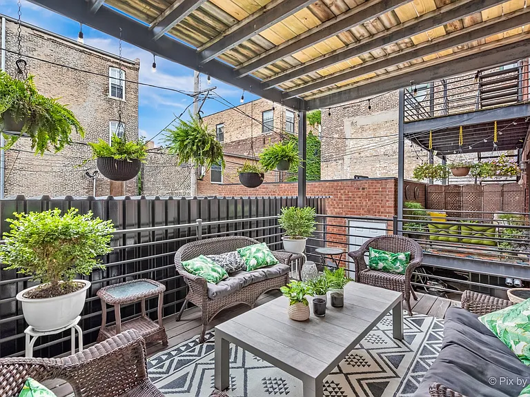 West-facing patio off of the Master bedroom with enough room for a grill!