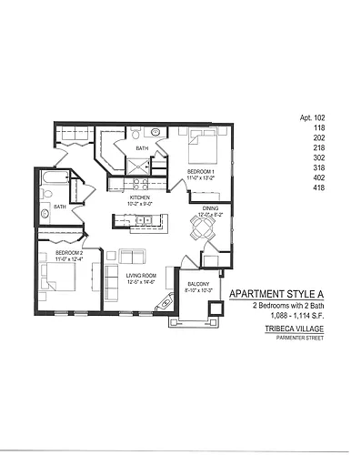 Floor plan Phase 1 - A