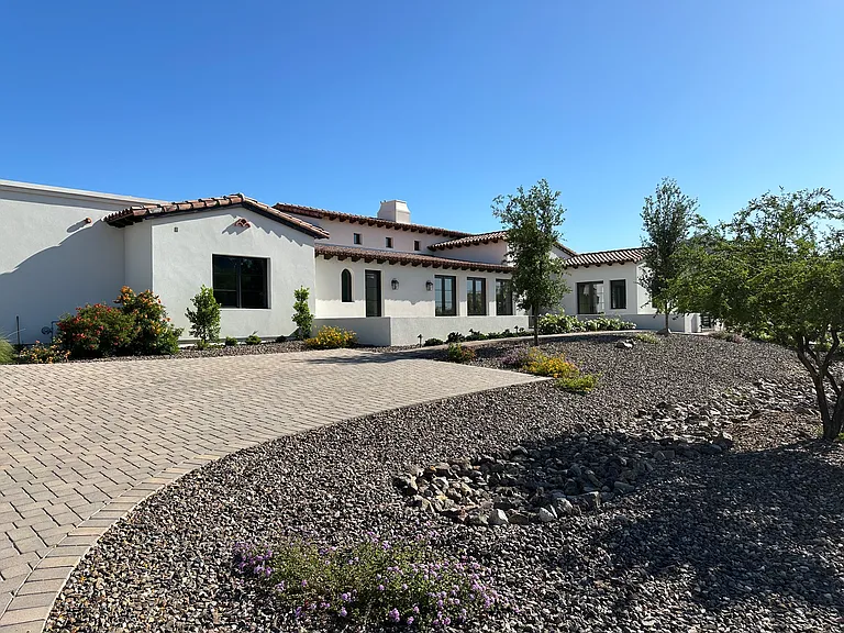 View from driveway