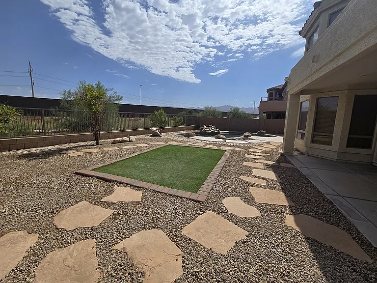 Backyard patio