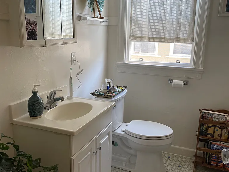 Bathroom as furnished by previous tenants