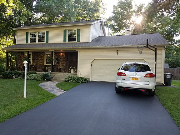 New surfaced driveway