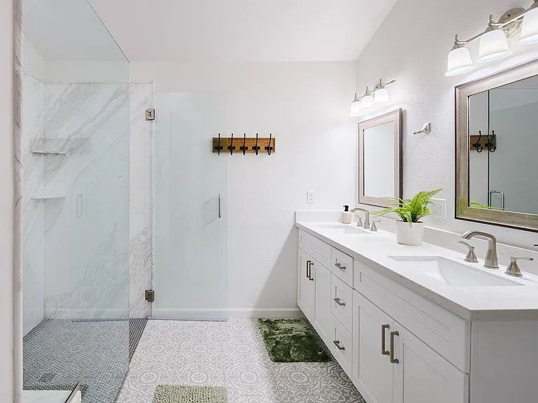 Upgraded En-Suite Bathroom 3 of 3: Roll In Shower