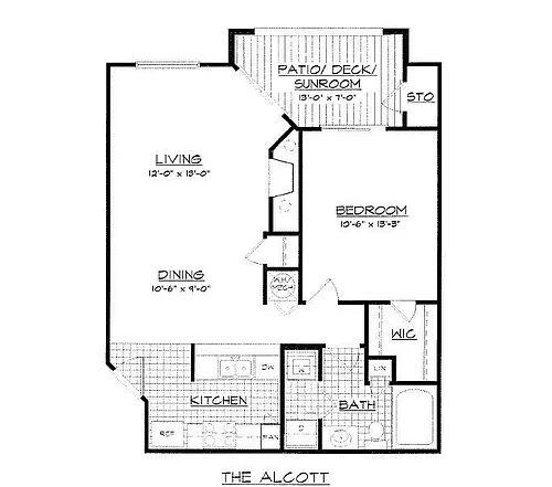Floor plan The Alcott