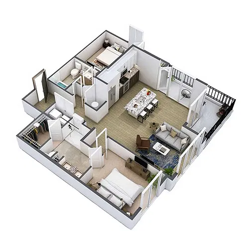 Floor plan Cameron - B7
