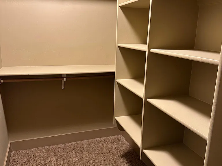 Master bedroom walk-in closet