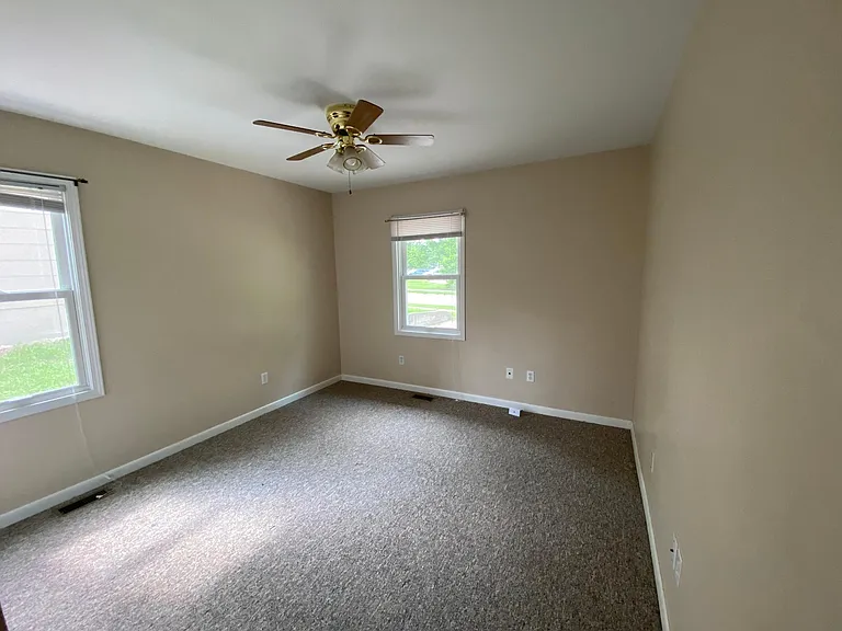 Master bedroom to street view
