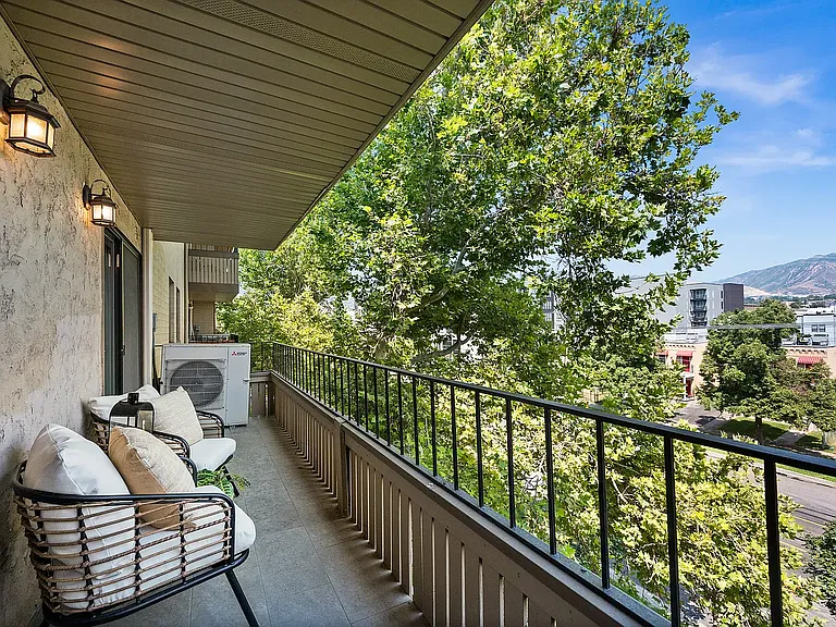 spacious balcony