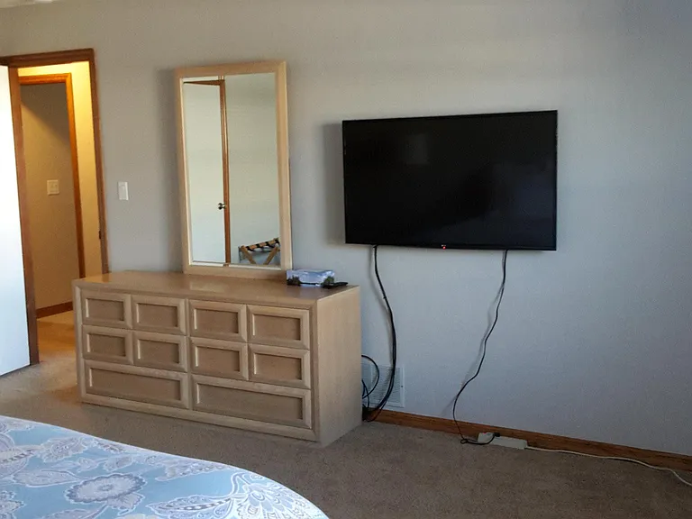 Smart tv(47") in master bedroom.