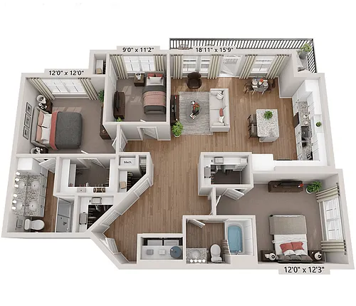 Floor plan C1 - Sapphire